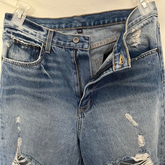 Carmar Distressed Boyfriend Womens Jeans Size 29 D462287 Los Angeles High Rise - Picture 4 of 13